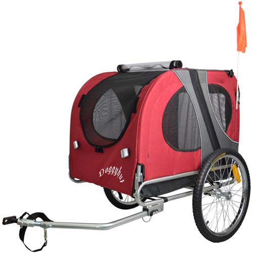 DOGGYHUT Large Pet Dog Trailer Bicycle Trailer Pet Carrier in Variable