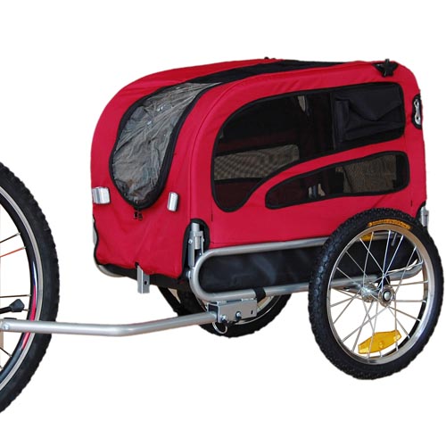 Original Doggyhut MEDIUM Dog Bike Trailer Pet Bicycle Trailer In Red