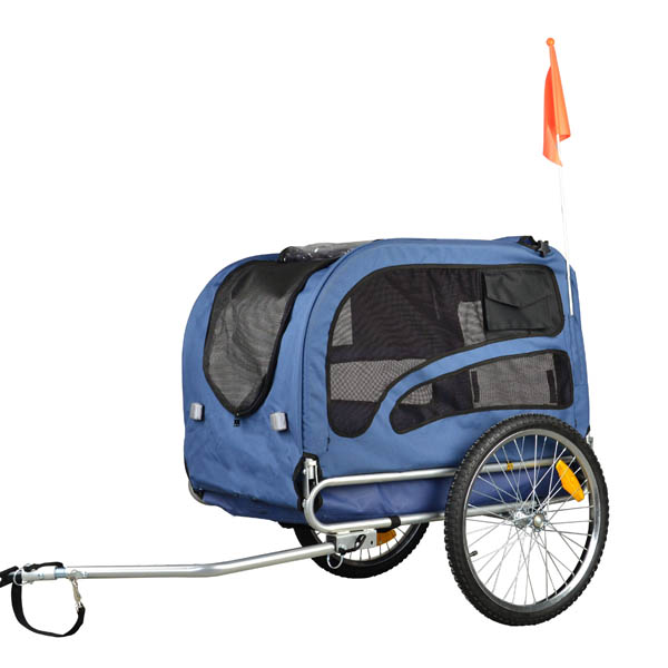 Original Doggyhut Large Dog Bike Trailer Pet Bicycle Carrier In BLUE