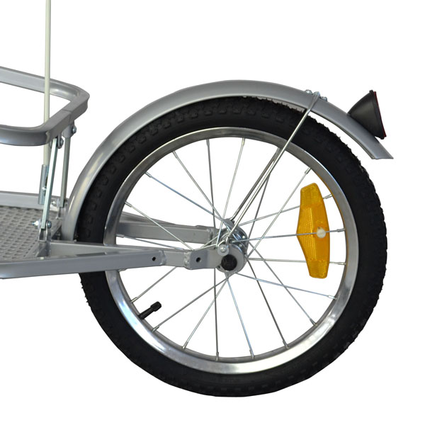 New Single Wheel Bike Cargo Trailer Bicycle Utility Trailer With Adaptor/ Bag eBay